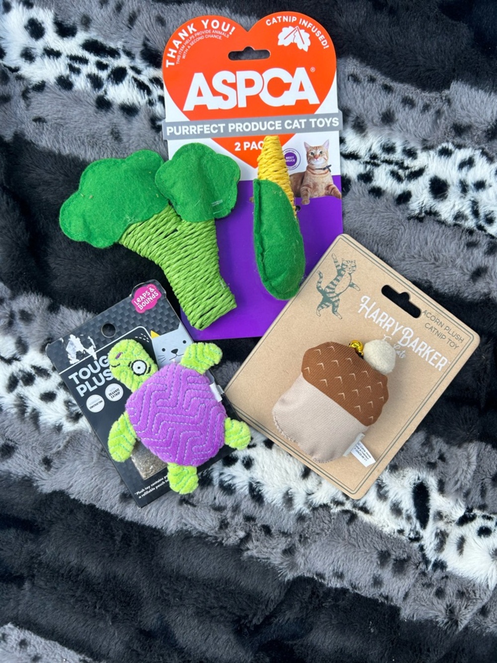 Green Broccoli & Corn Cat Toy 2-Pack - Catnip Infused